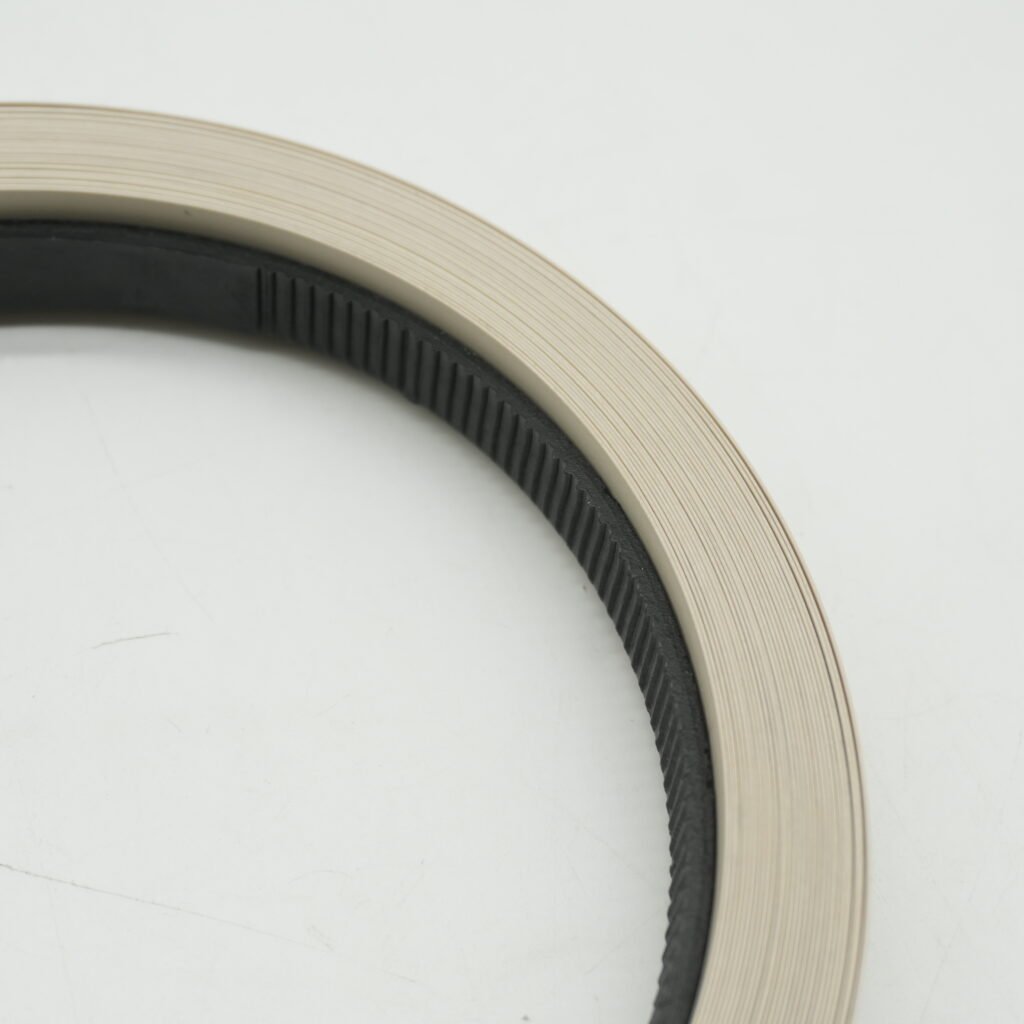 Close-up of PVC edge banding rolls