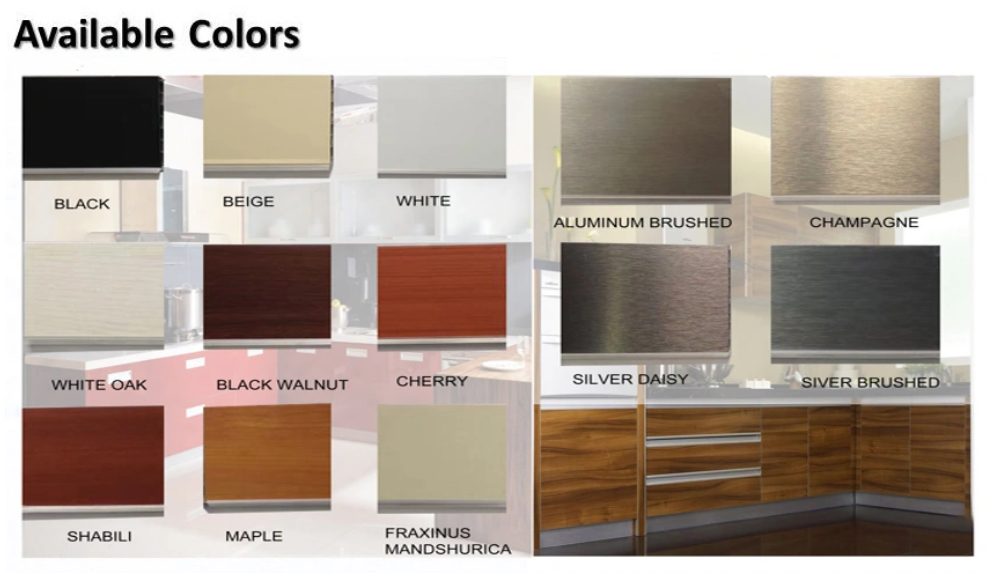 Color scheme PVC Skirting Board Color Chart