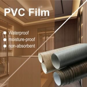 Waterproof moisture‑proof non‑absorbent pvc decorative film rolls for interior furniture decoration