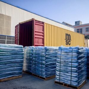 Pallets packed and ready for loading