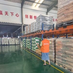 Warehouse staff quality inspection glue sticks