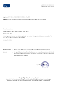 Angmi-EVA Hot Melt Adhesive MSDS