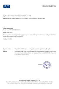 Angmi-Edge Banging MSDS