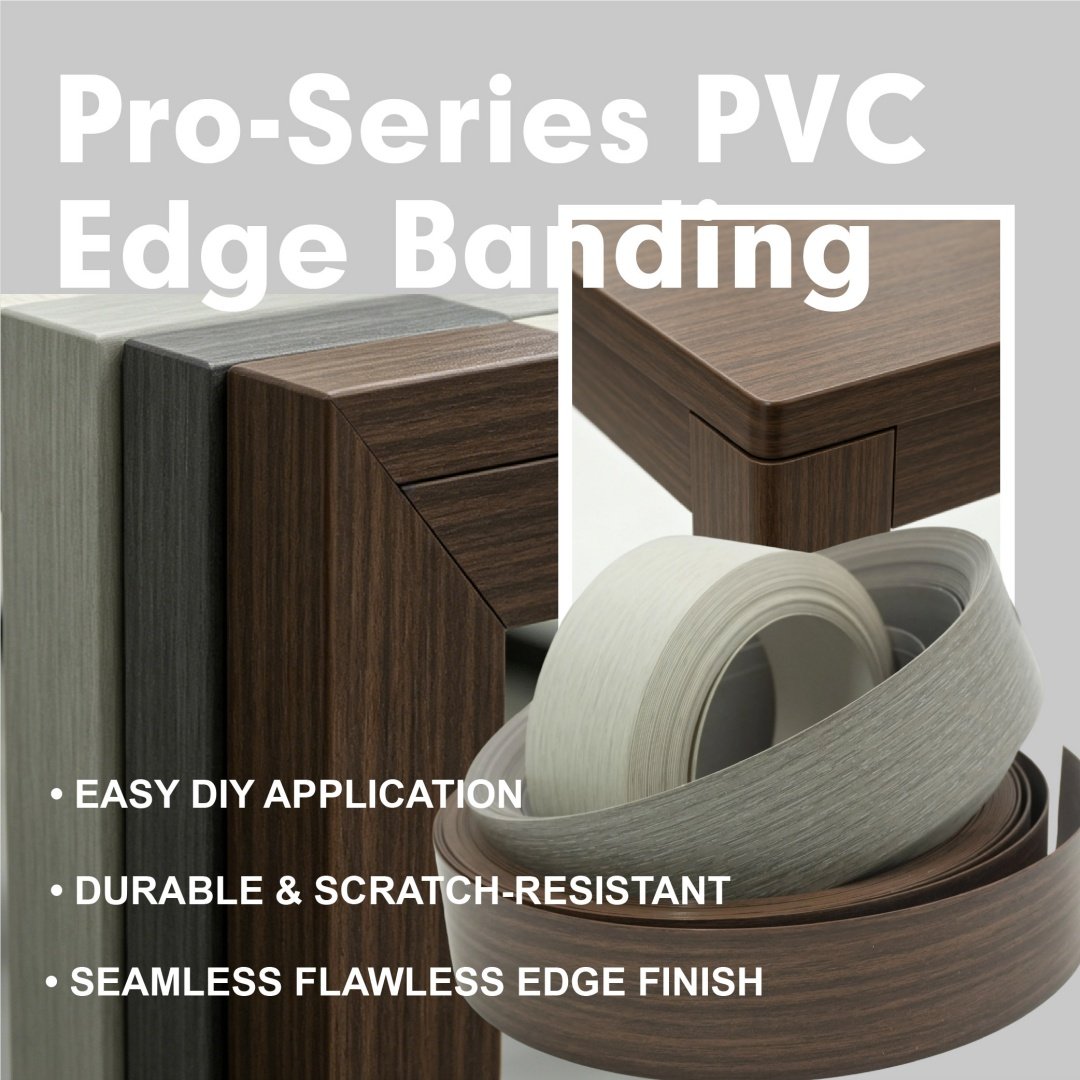 Cabinet edge banding for cabinet manufacturing