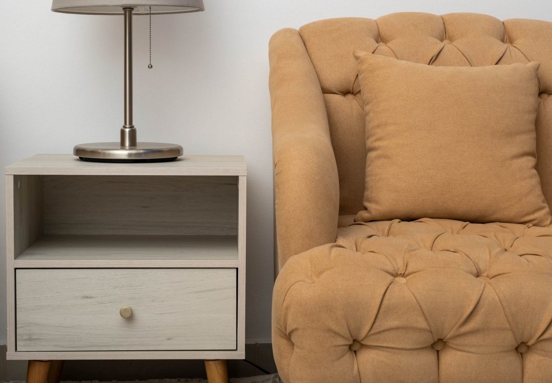 Modern furniture with high gloss edge banding